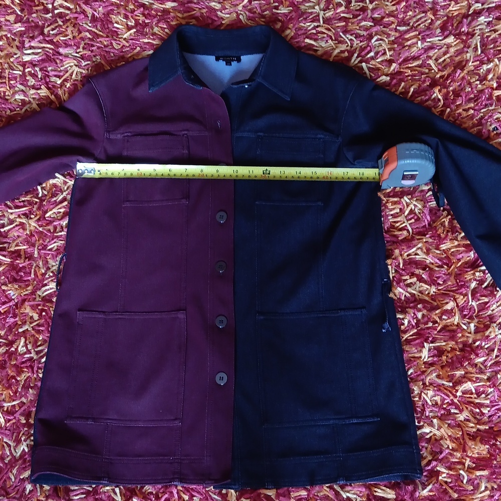 Worth Denim Color Block Jacket - Picture 5 of 9